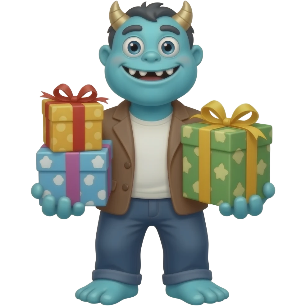 Packages in the monster emoji