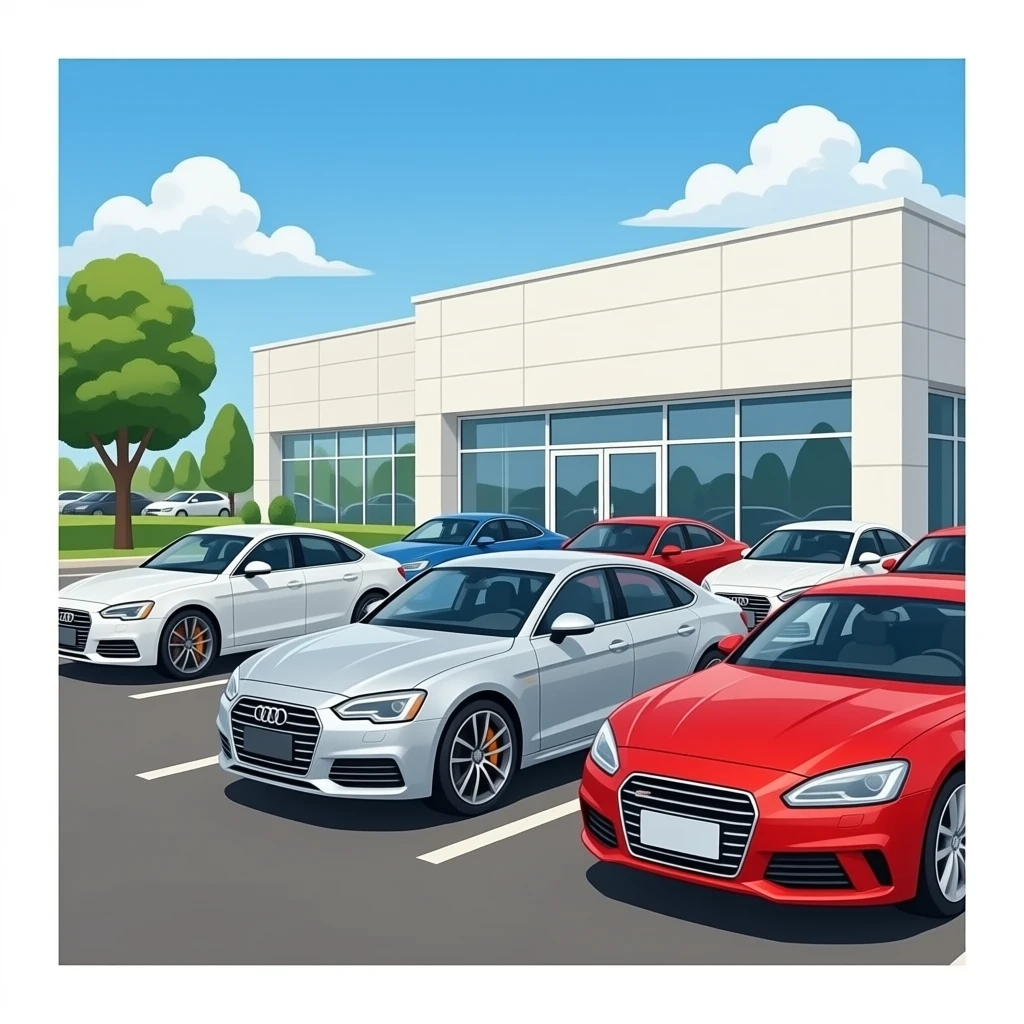 Expensive car lot emoji