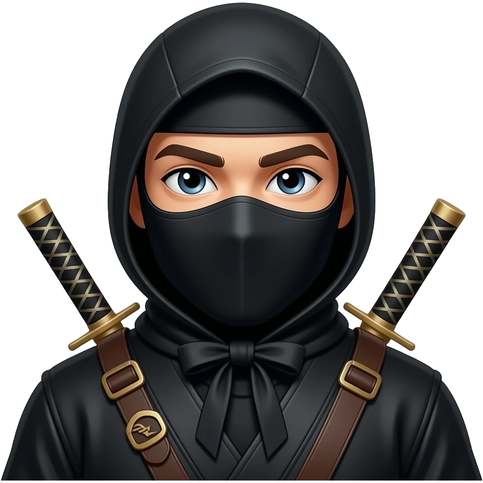Emoji de um ninja da Armani emoji