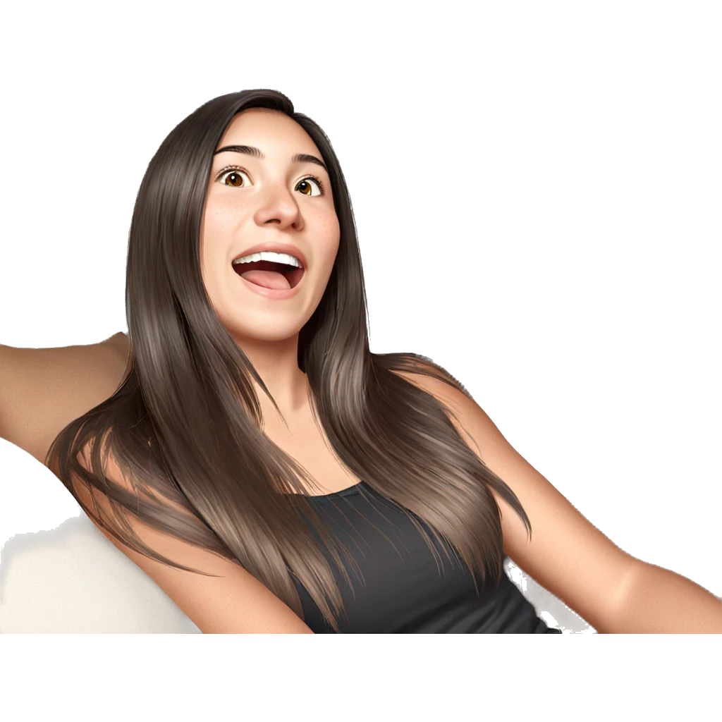 realistic portrait of girl emoji