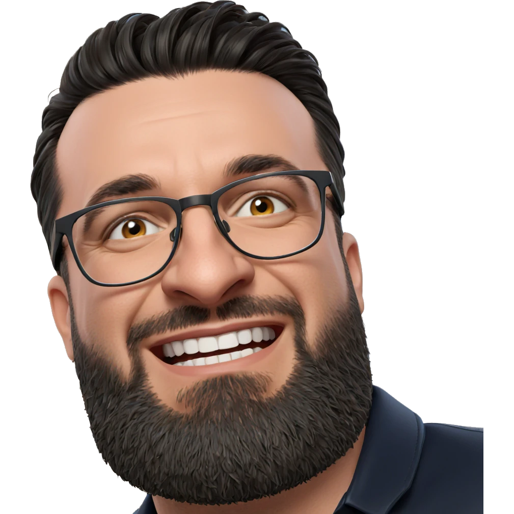 realistic portrait of a male emoji