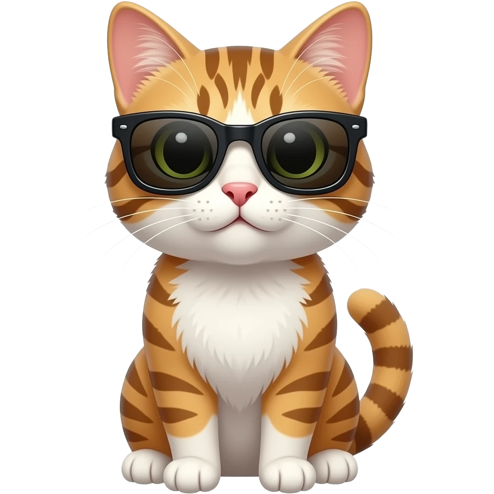 Cat wearing sunglasses emoji