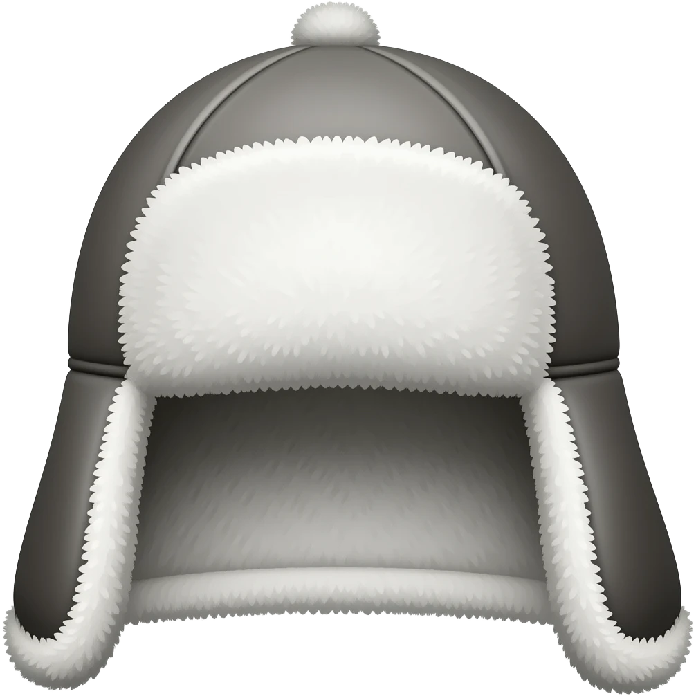 Hat with ear flaps emoji