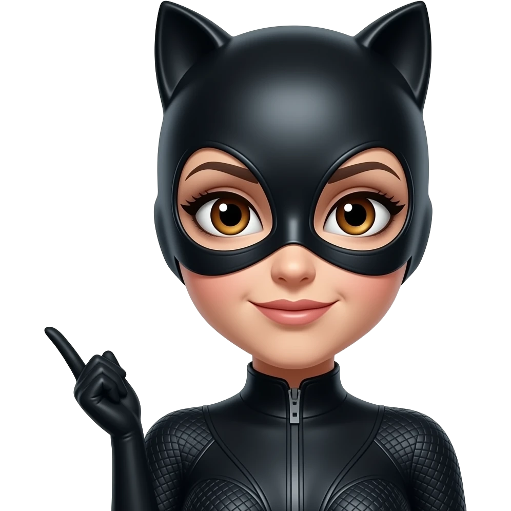 gatuna de olhos castanhos professora de TI dando aula emoji