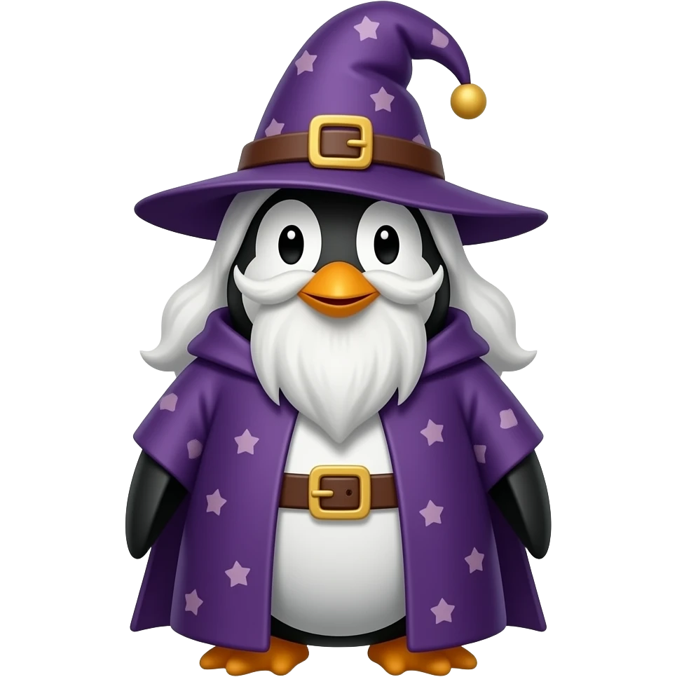 Penguin Wizard emoji