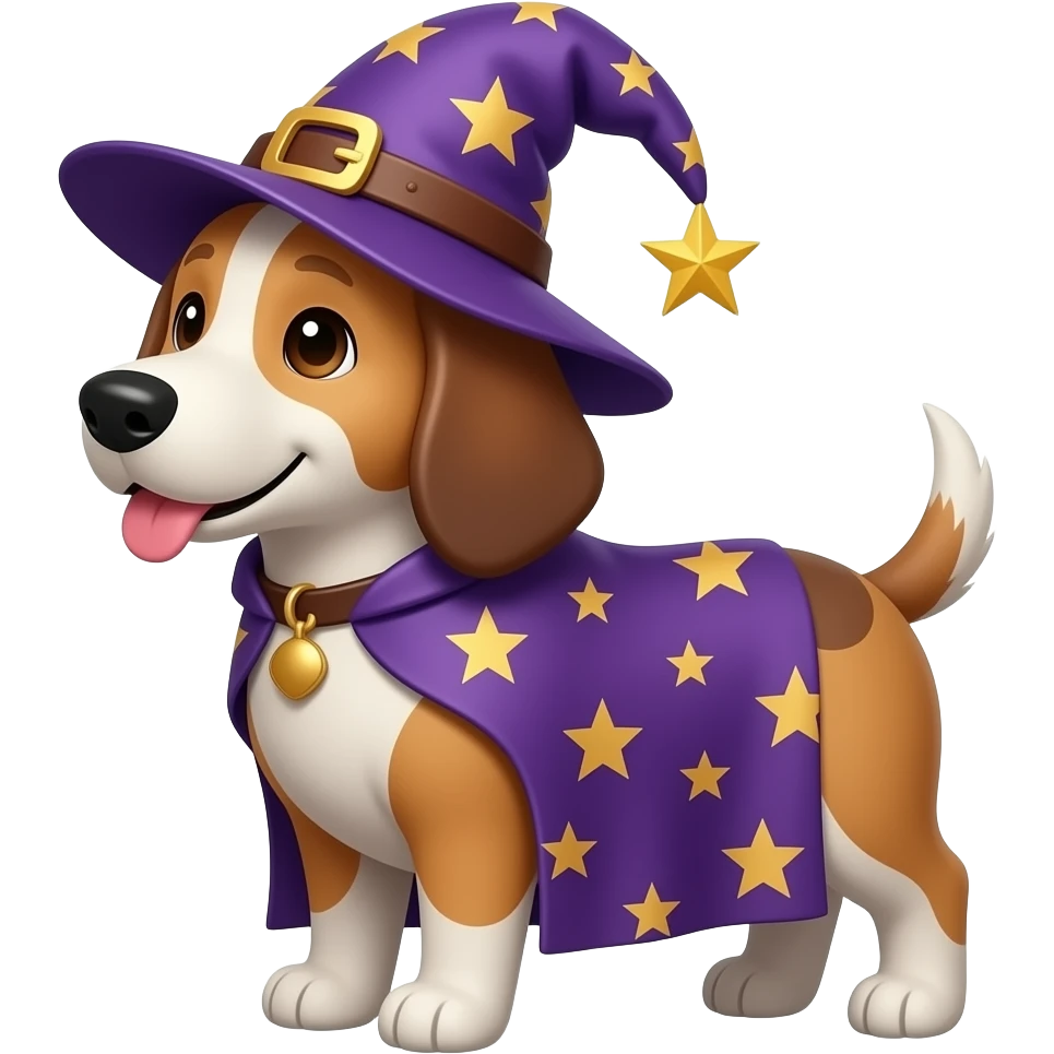 Dog wizard emoji