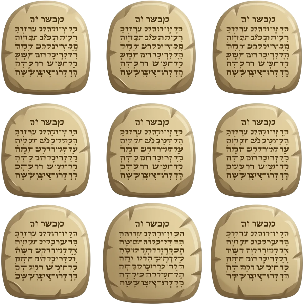 10 Commandmends of god emoji