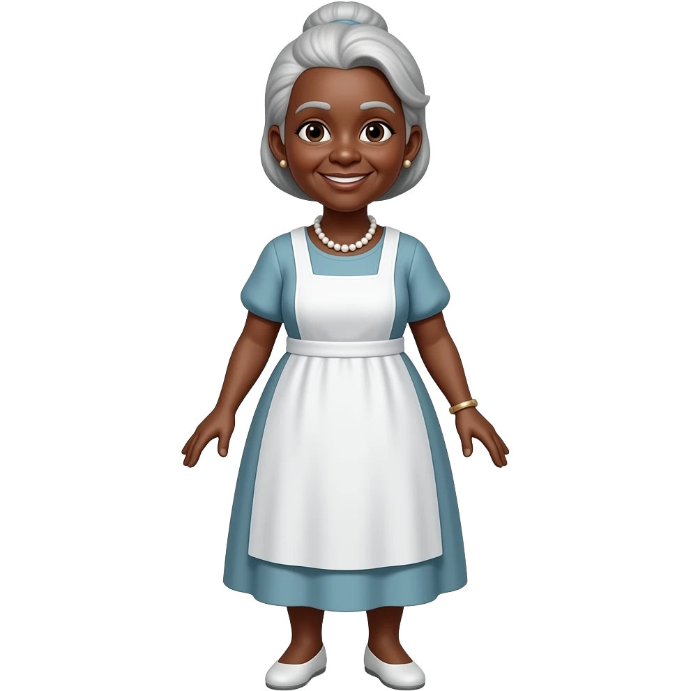black old aunt whole body emoji