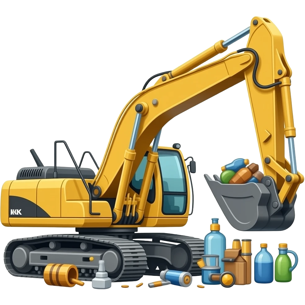 Big Escavater's with many things emoji