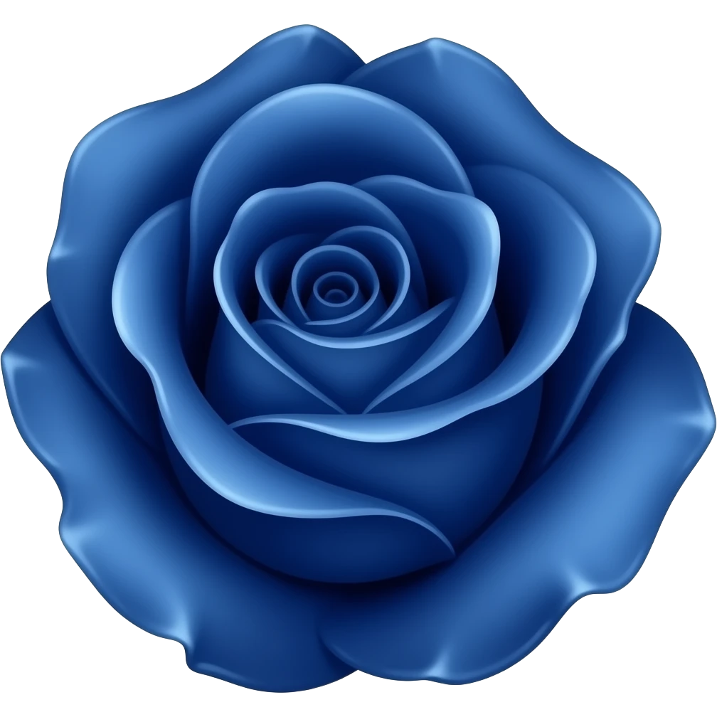 dark blue rose emoji