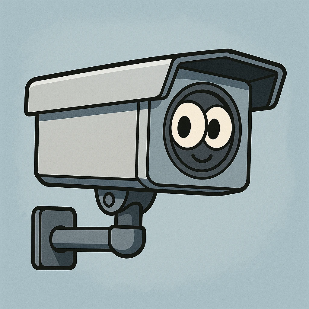 cartoon style CCTV camera emoji