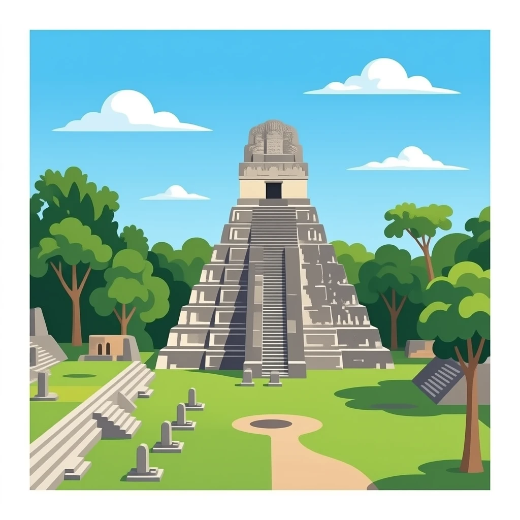crea un emoji de tikal emoji