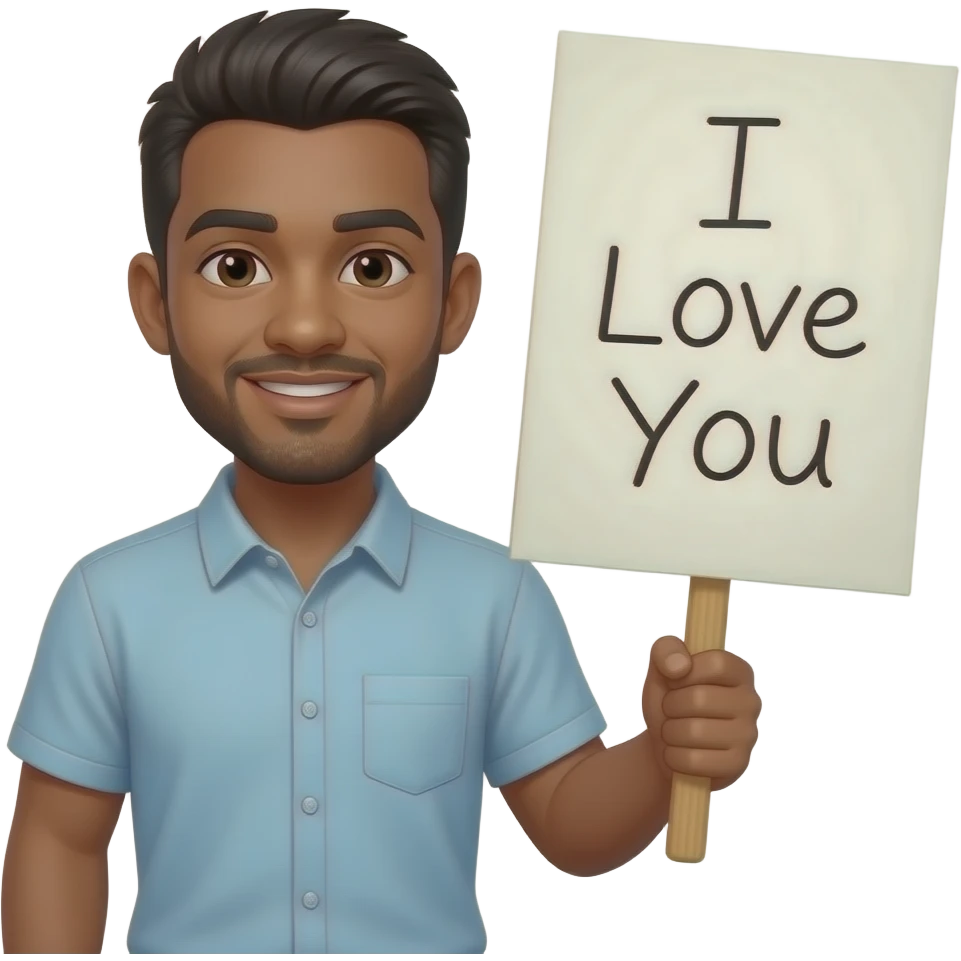 Words-I Love You Bobby Q emoji