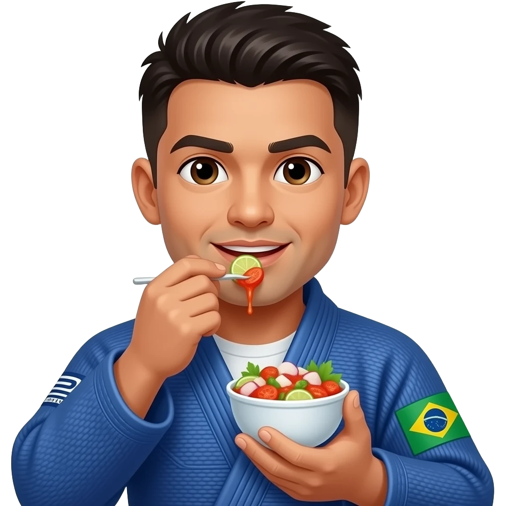 Bjj comiendo ceviche emoji