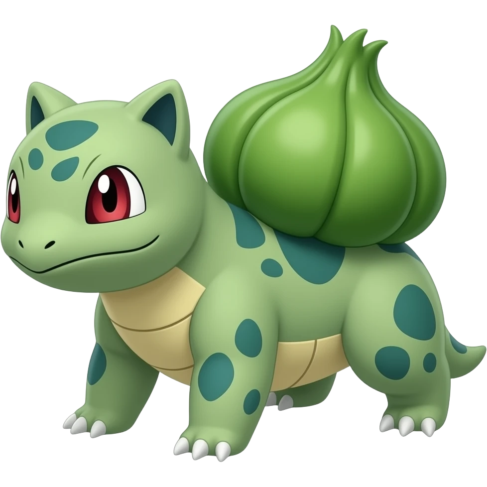 Tropius-Shaymin-Ivysaur-Meloetta-Pokémon-fusion, full body emoji