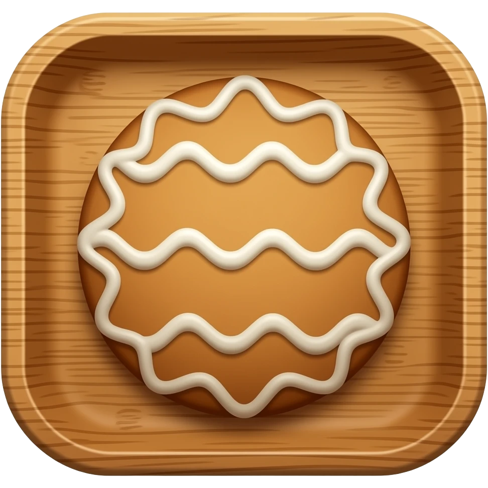 Gingerbread cookie in tray emoji