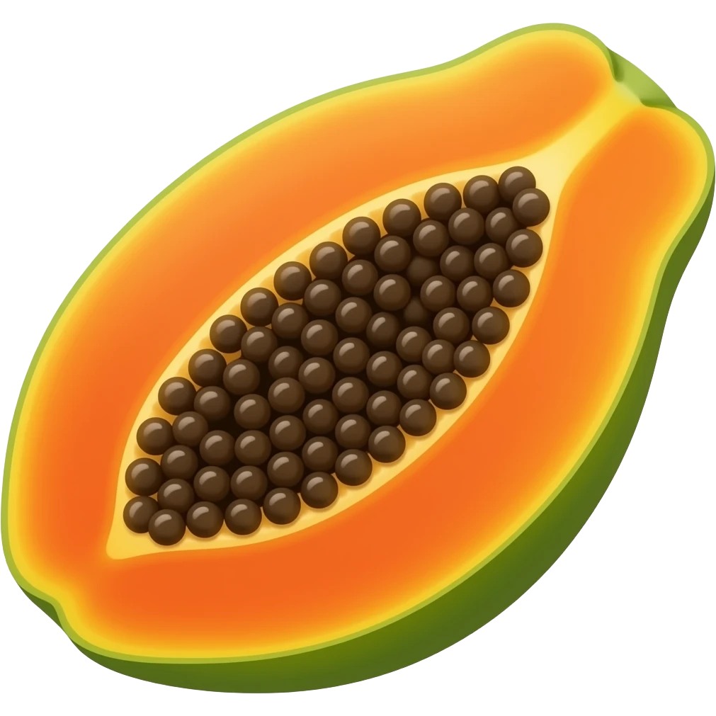 Papaya emoji