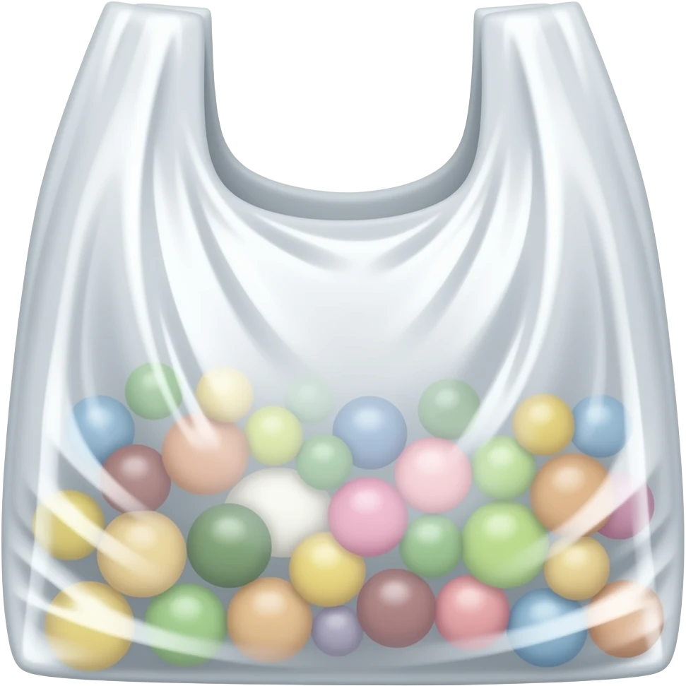 A shopping plastic bag emoji