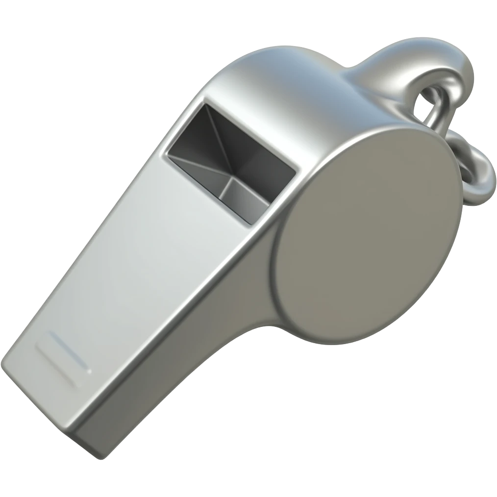 Whistle emoji cartoon style emoji