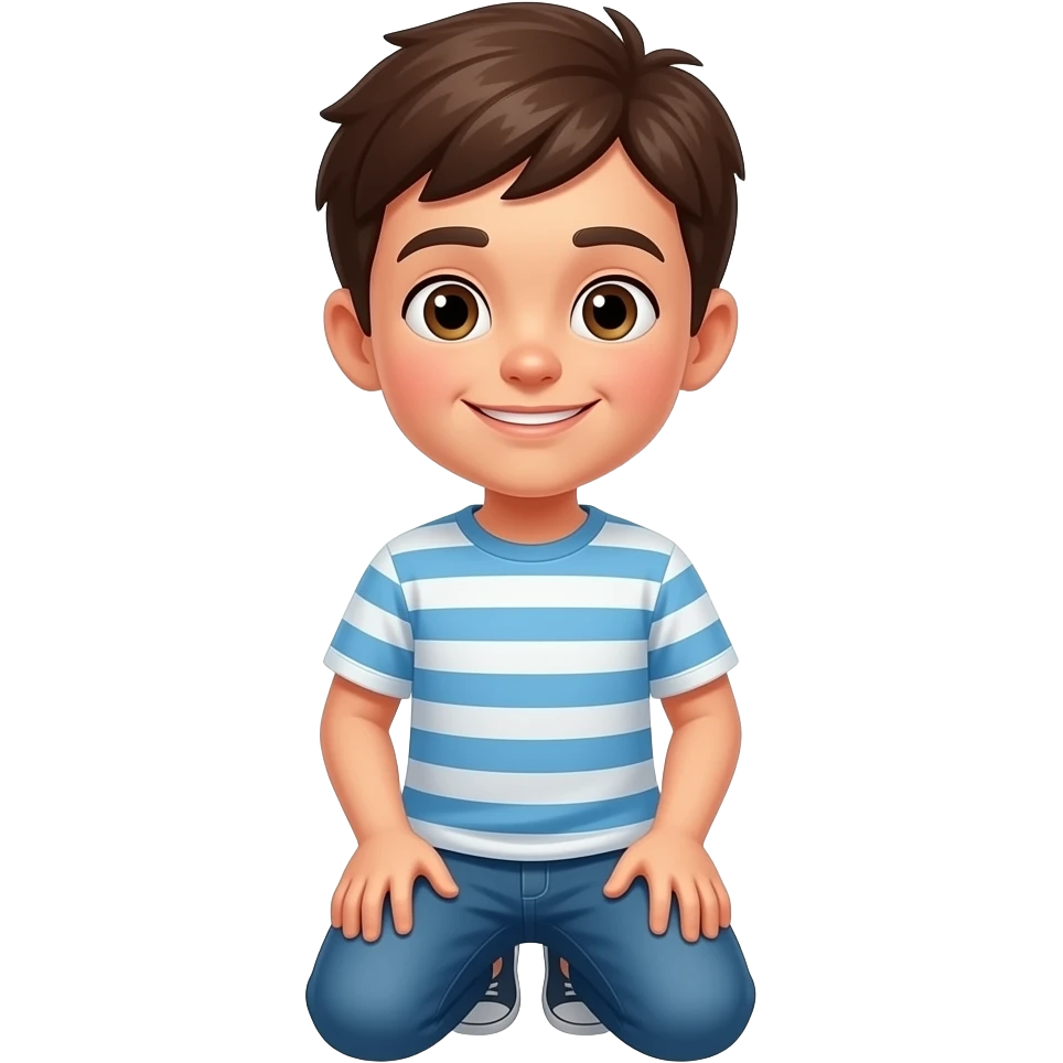 boy knieing emoji