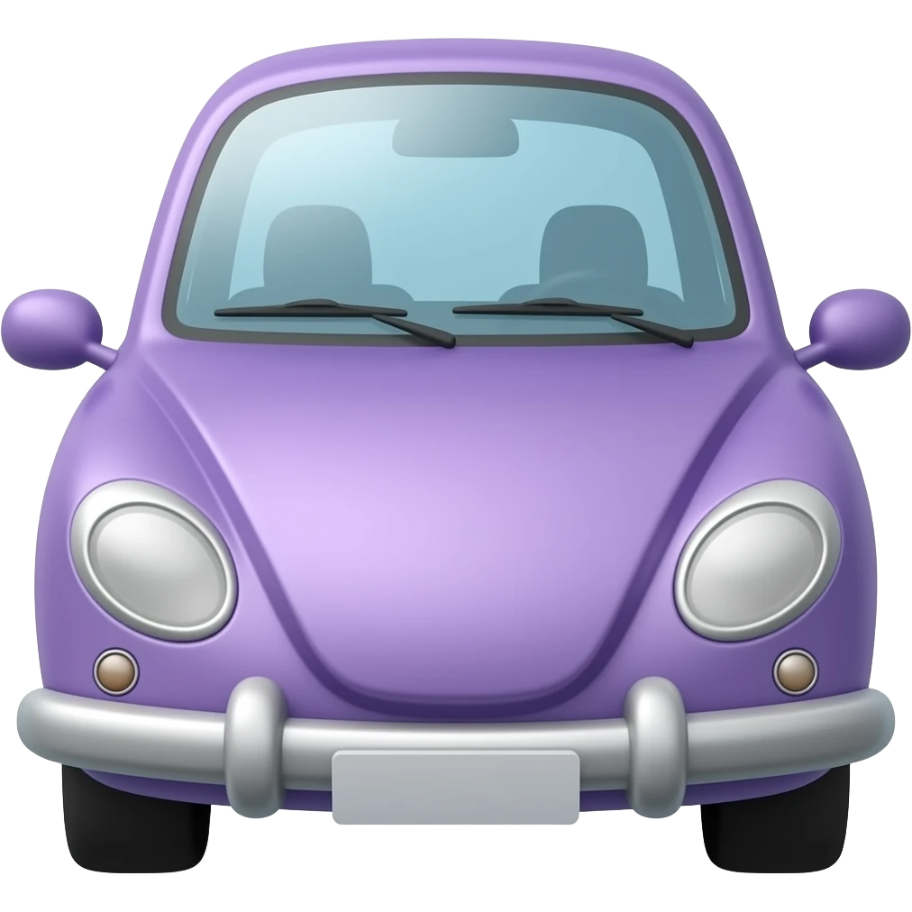 purple car emoji