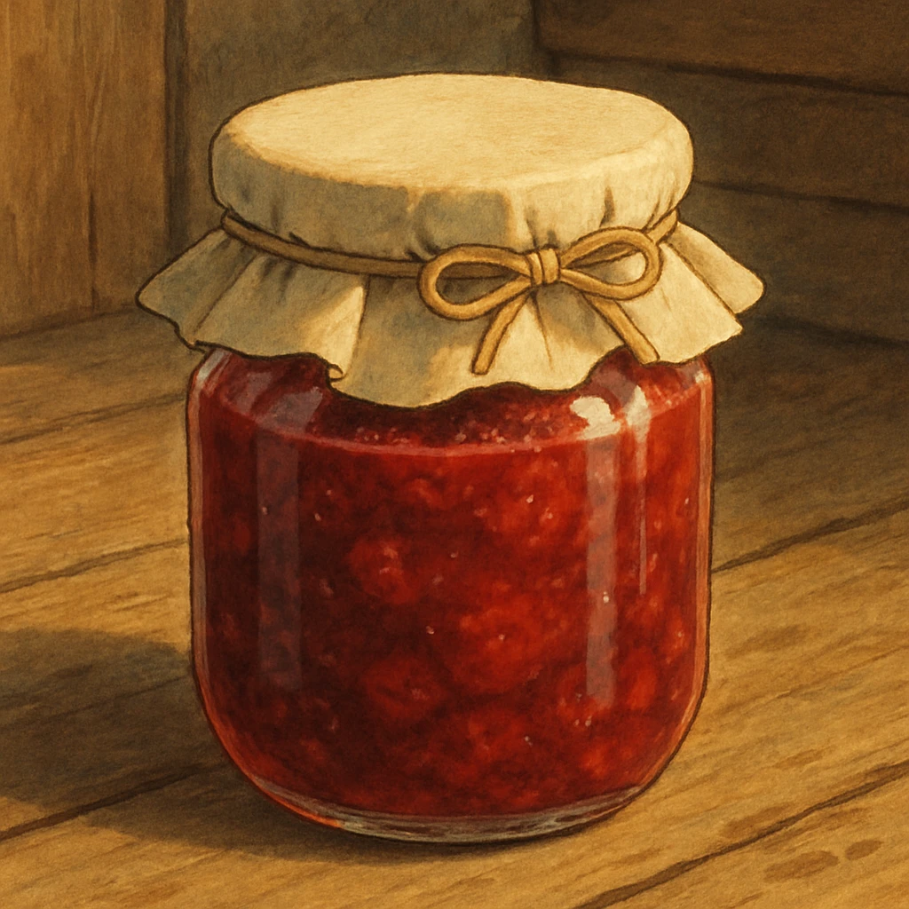 realistic jam jar, cozy, homemade emoji