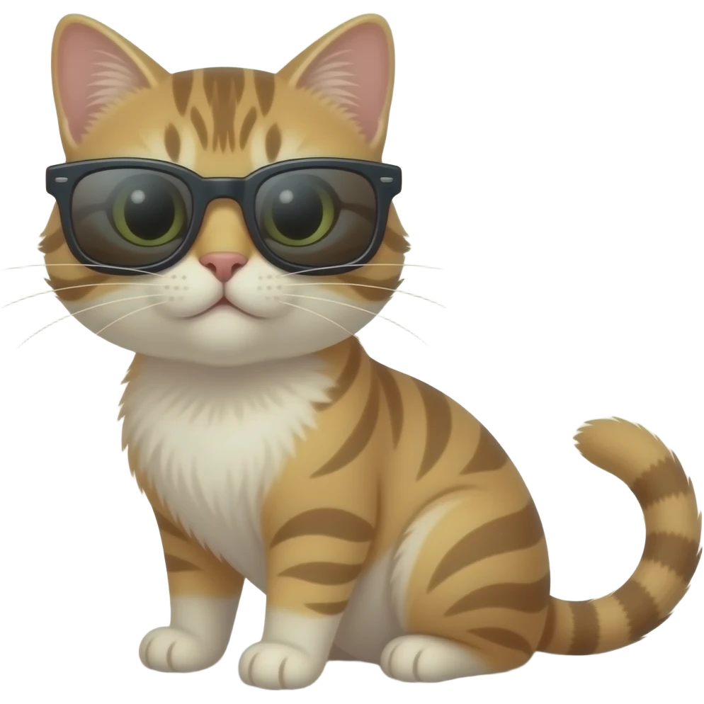 Cat wearing sunglasses emoji