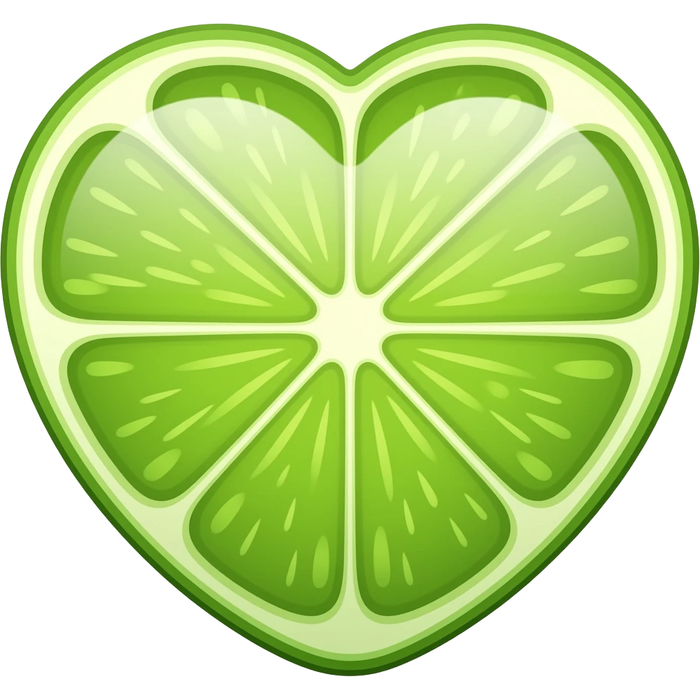 Heart Lime emoji