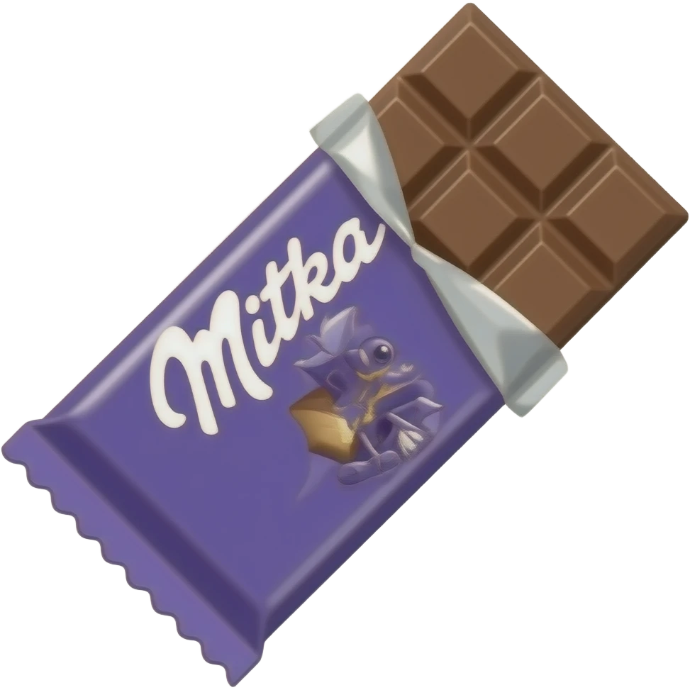 milka chocolate bar emoji