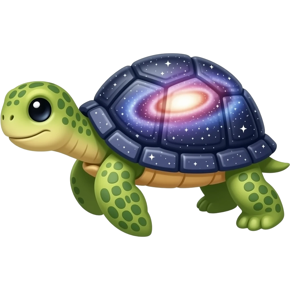 Galaxy turtle emoji