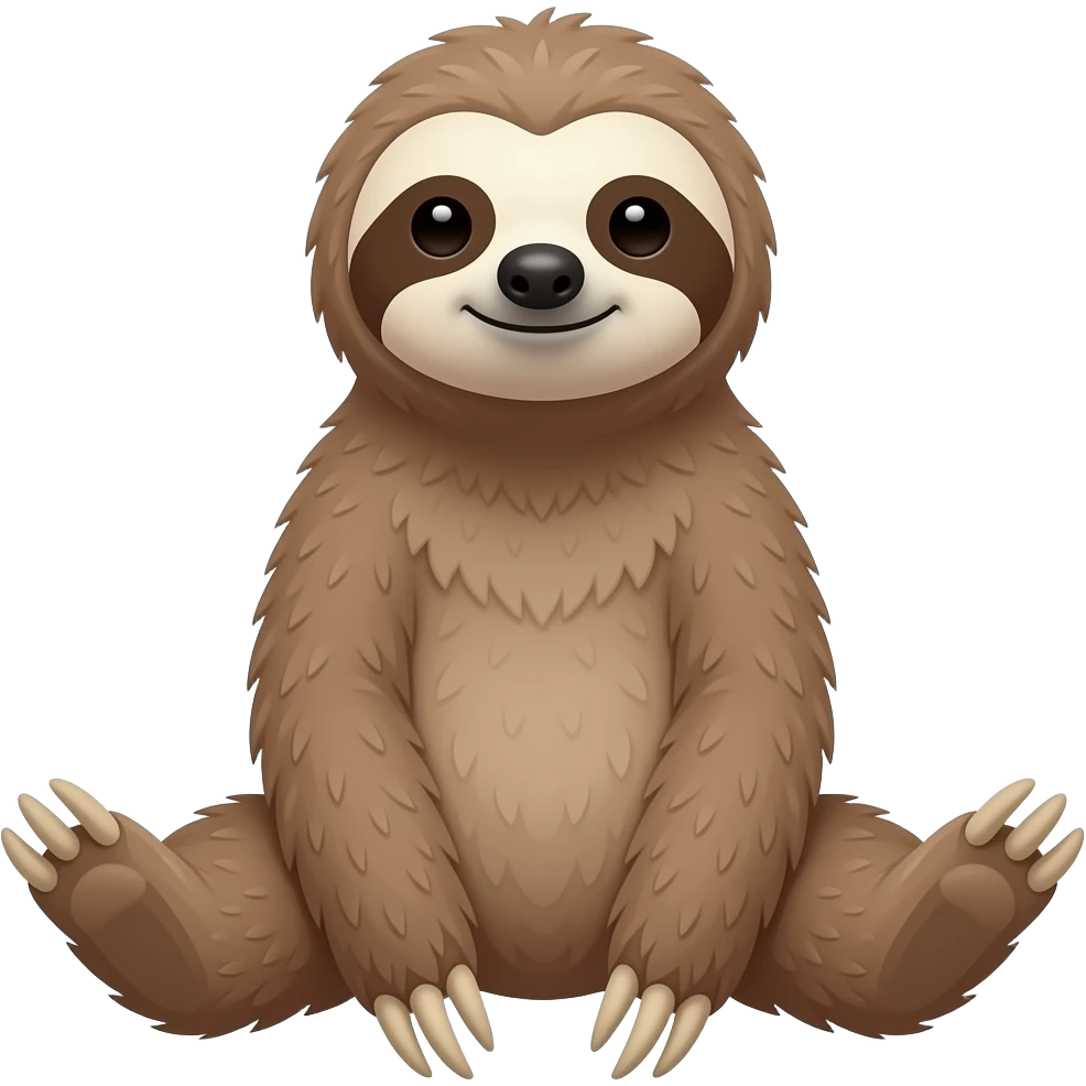 sloth MAKE 3 IN 1 COFFEE emoji