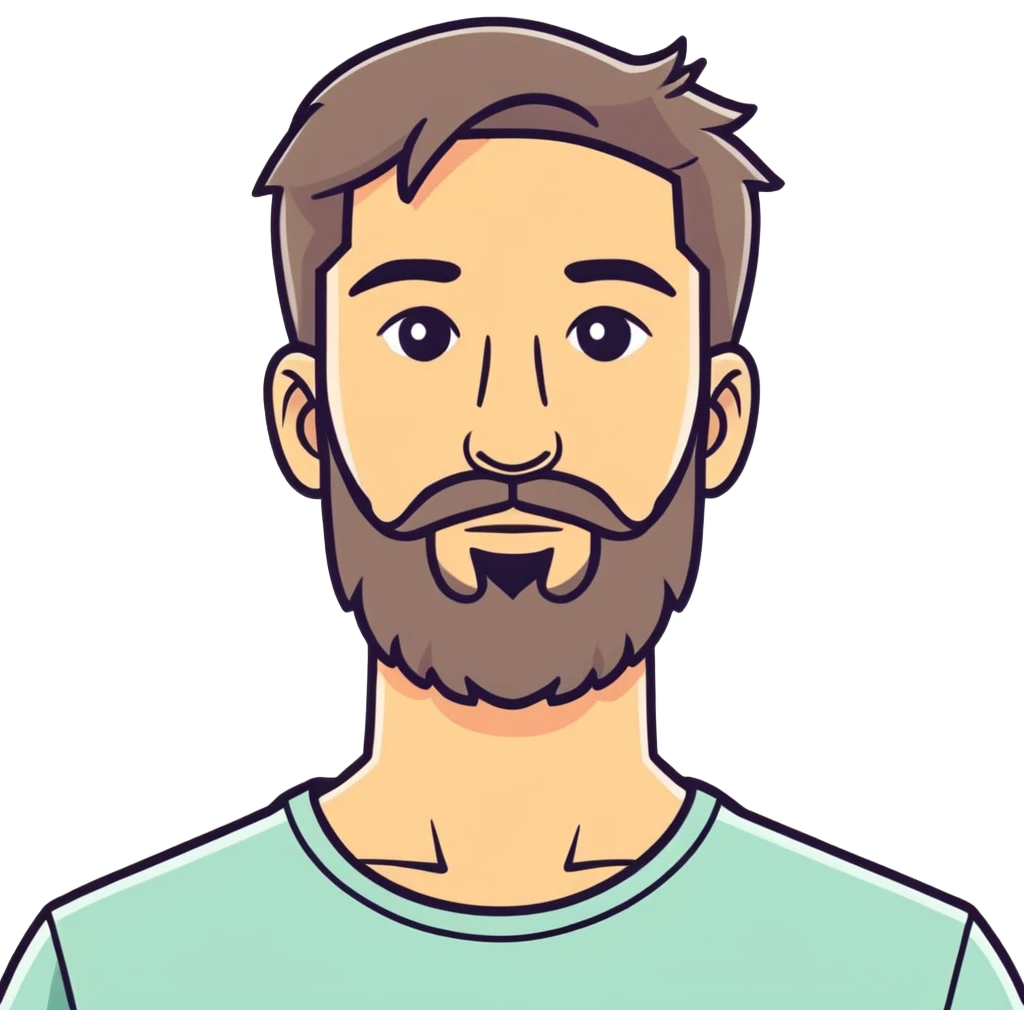 realistic portrait of bearded man emoji