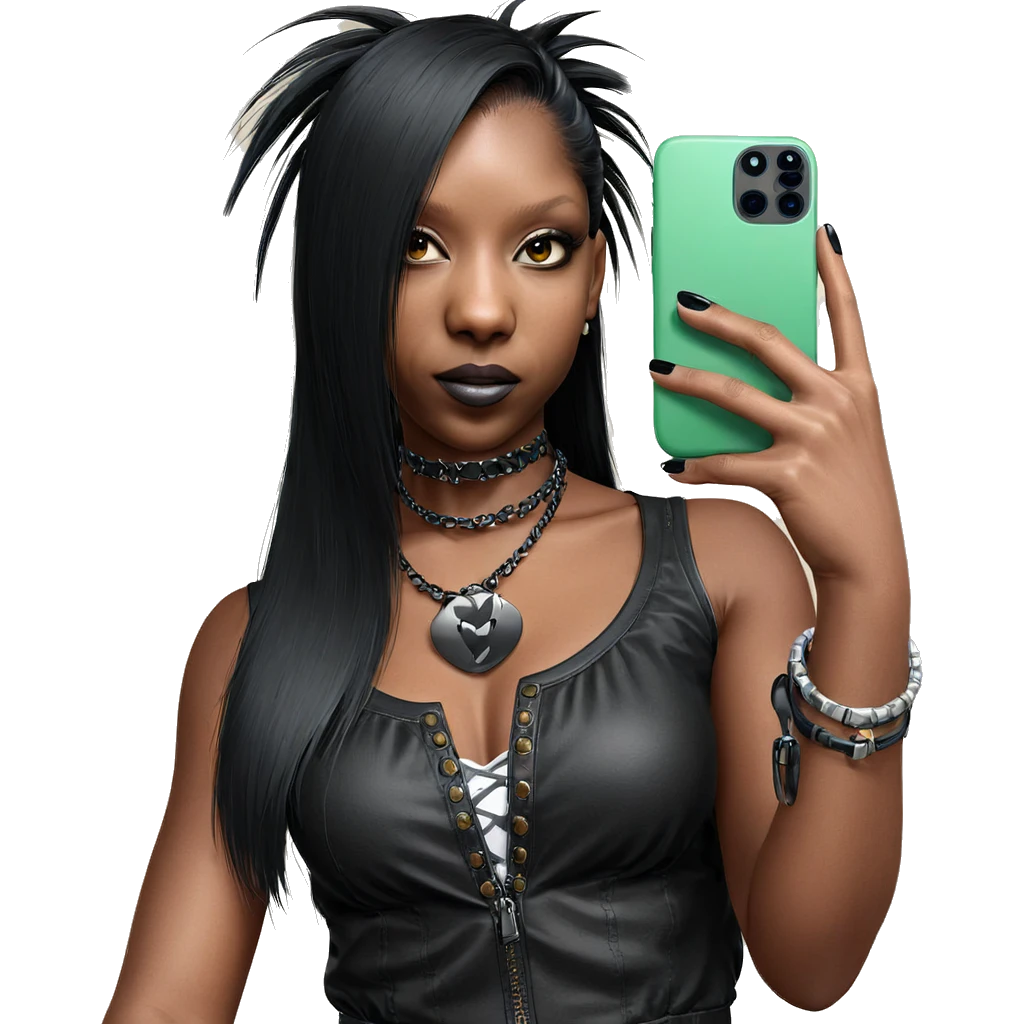 dark beauty selfie portrait emoji