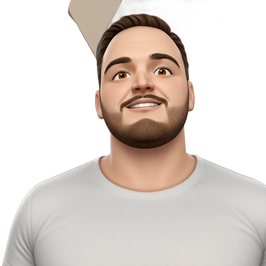 handsome man in white shirt emoji
