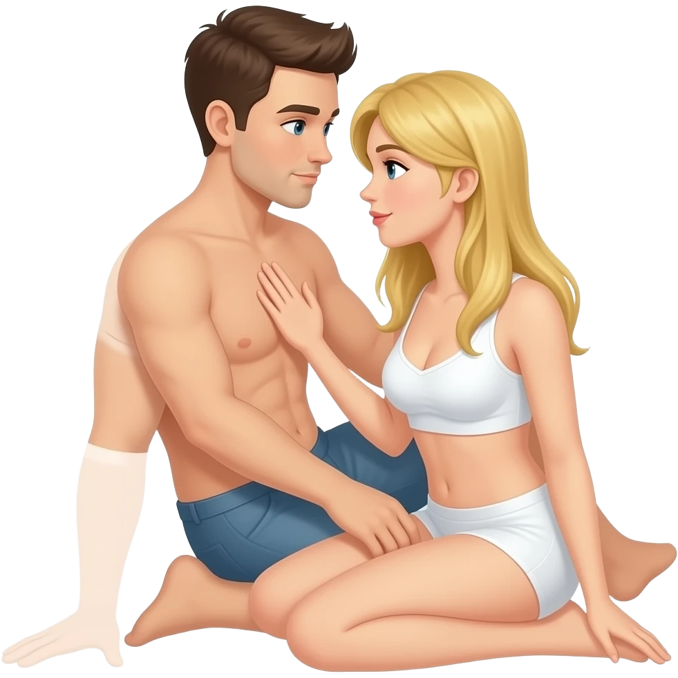 Man and wife having sex emoji