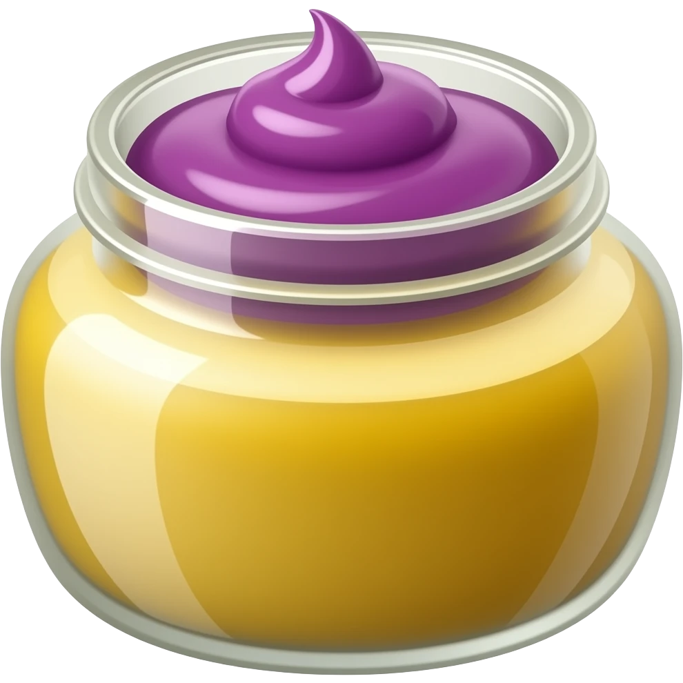purple sauce in a mustard jar emoji