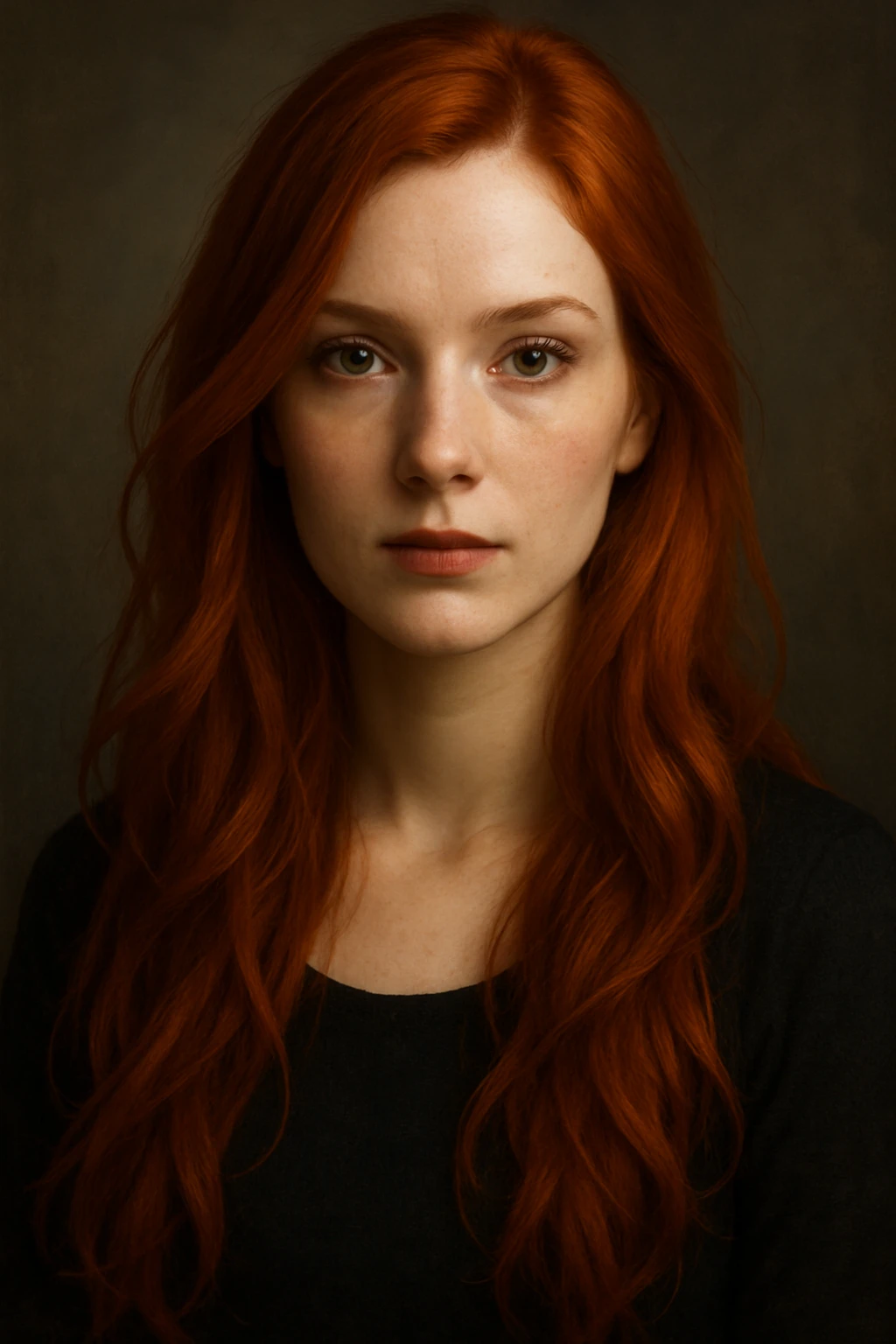 white woman with long red hair, style 4 emoji