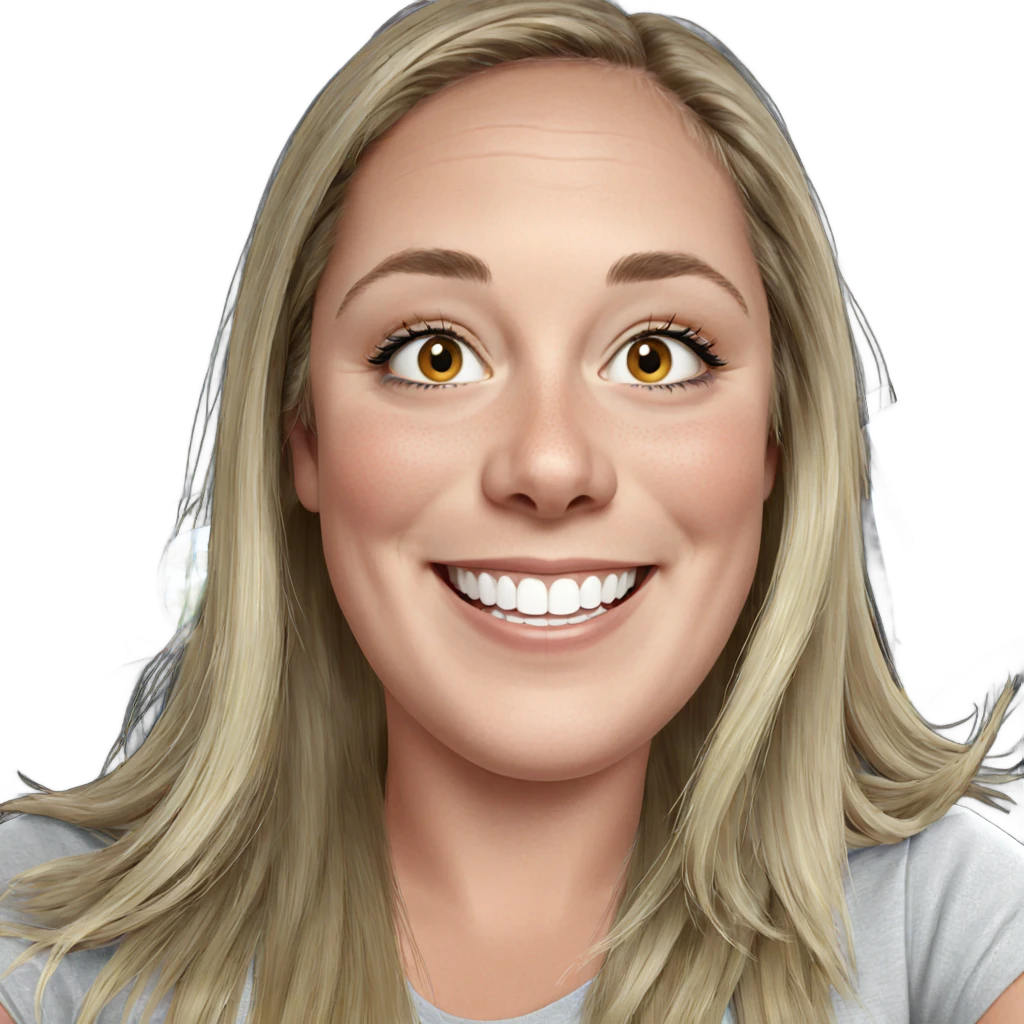 smiling girl with blonde hair emoji