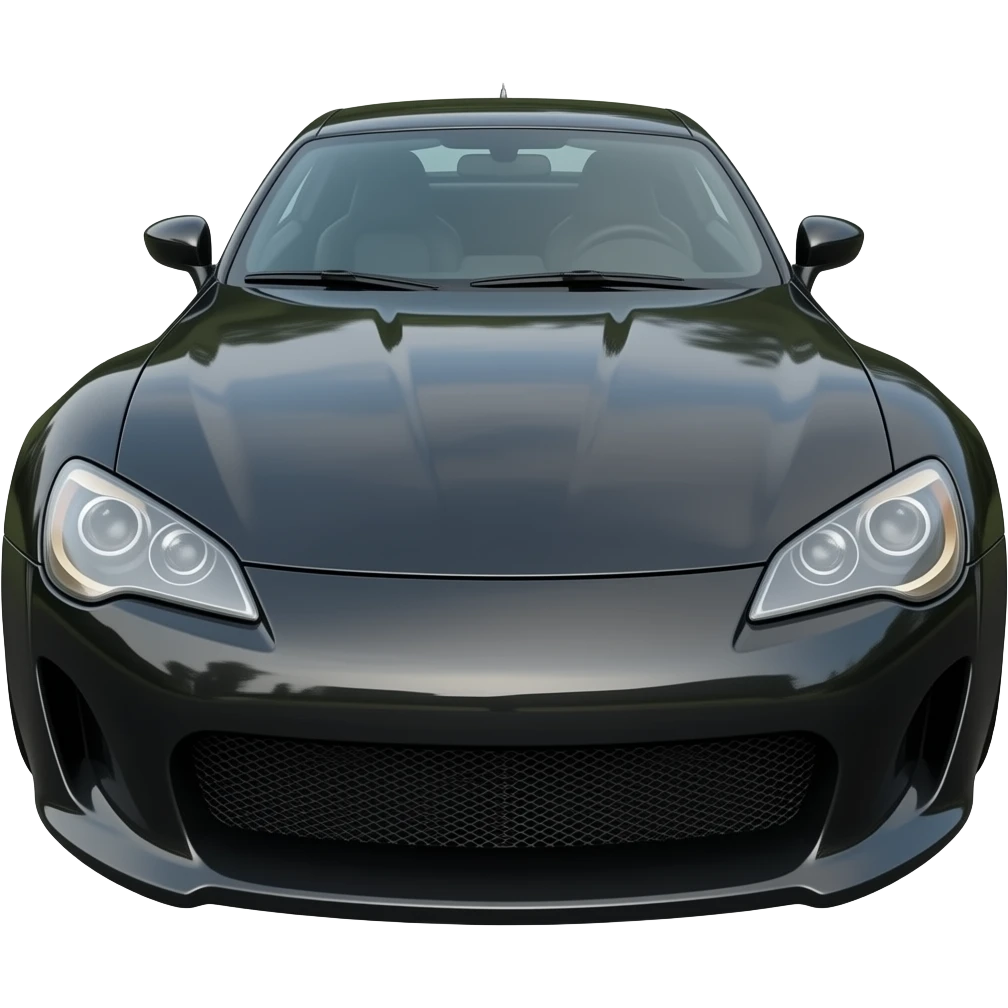 Car type: sports car model year: 2008 color: black emoji