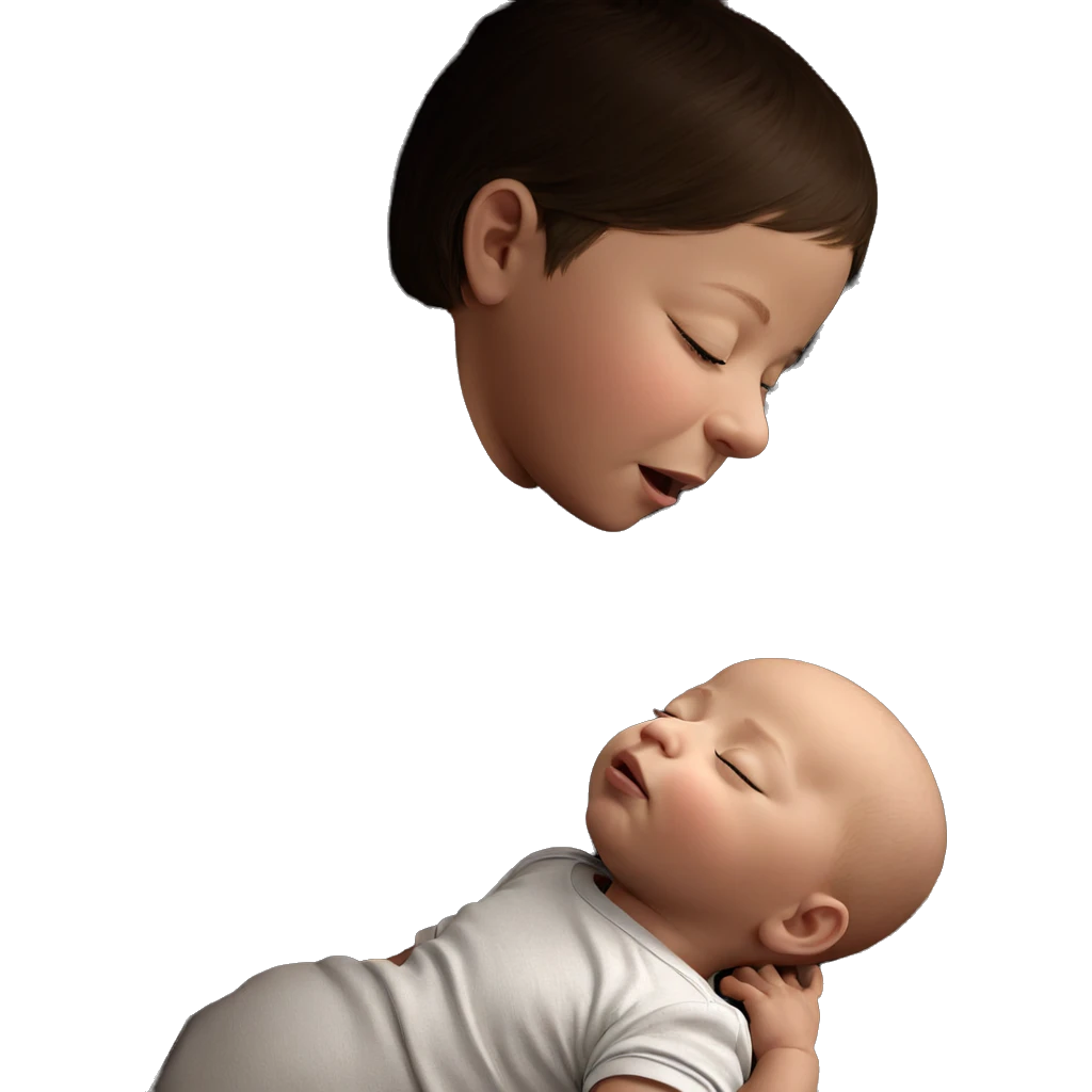 sleeping babies with closed eyes emoji