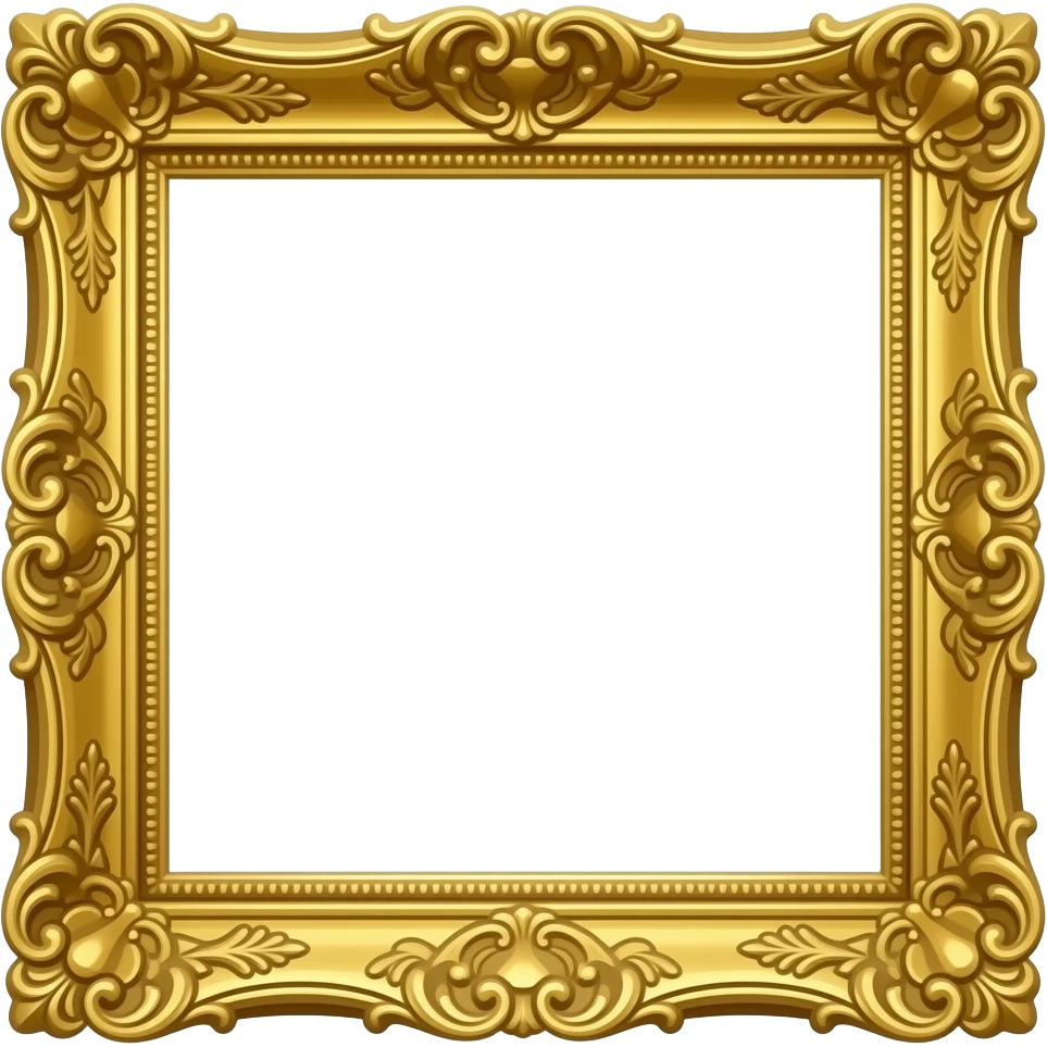 GOLD BEVELED FRAME emoji