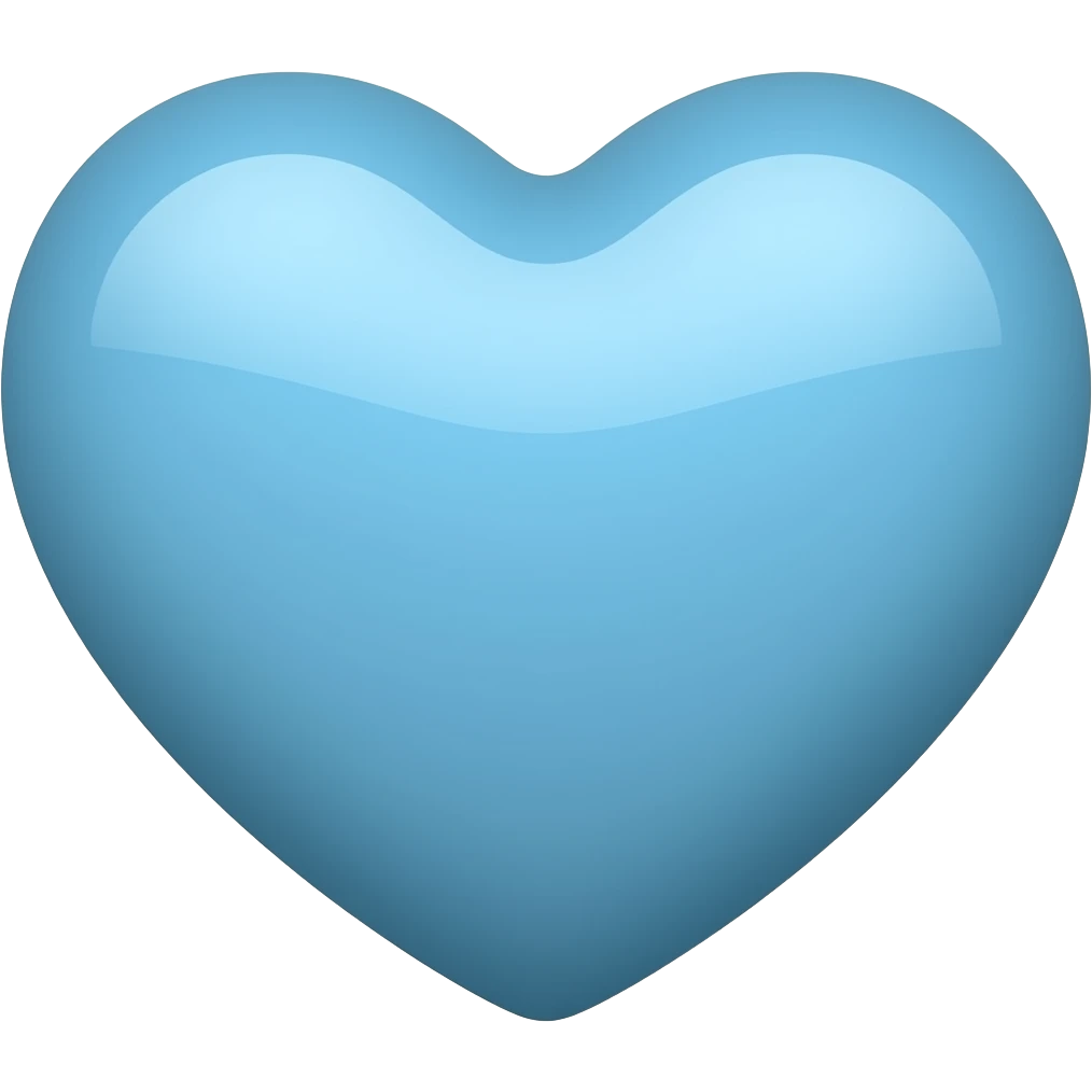 blue heart emoji emoji
