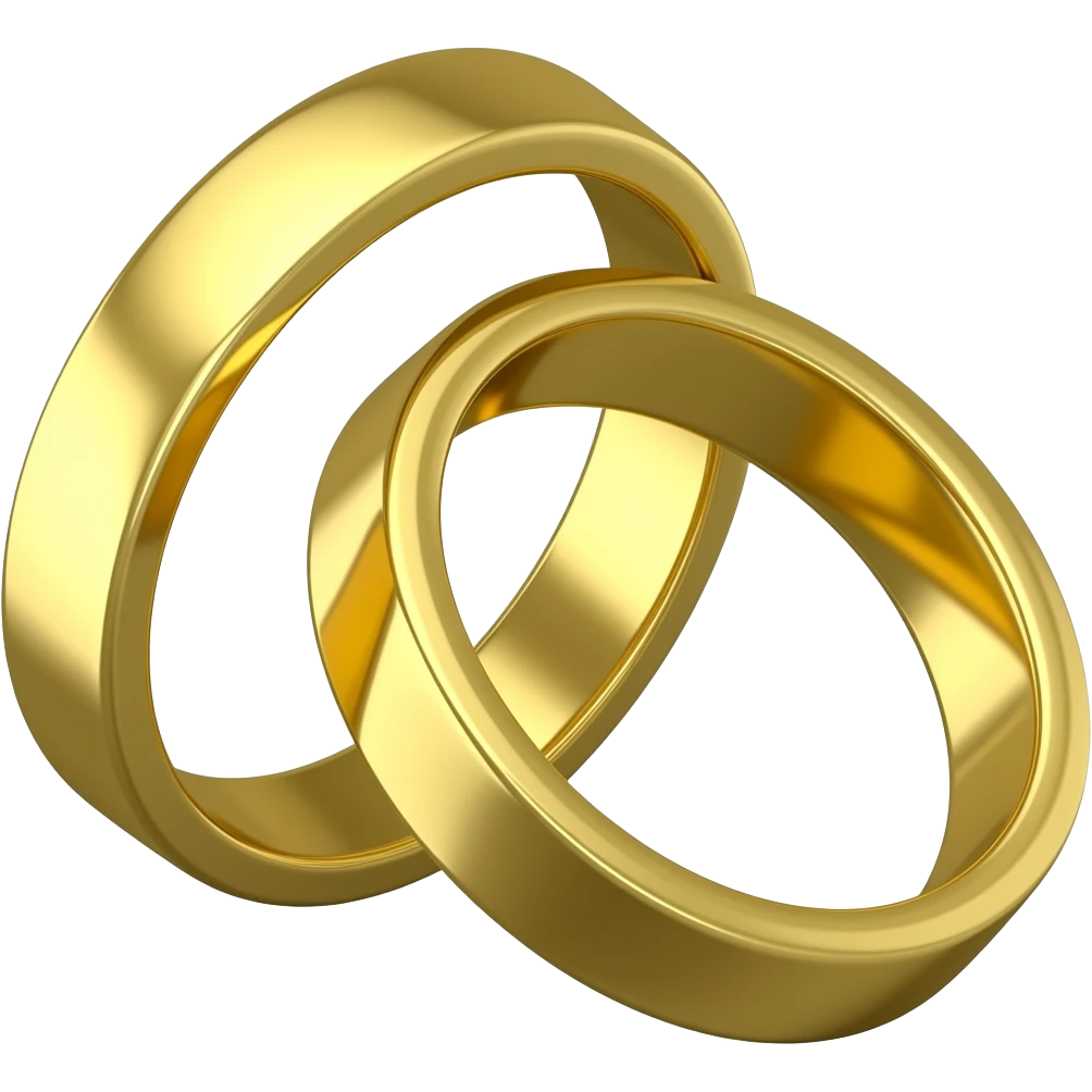 This two rings both golden emoji