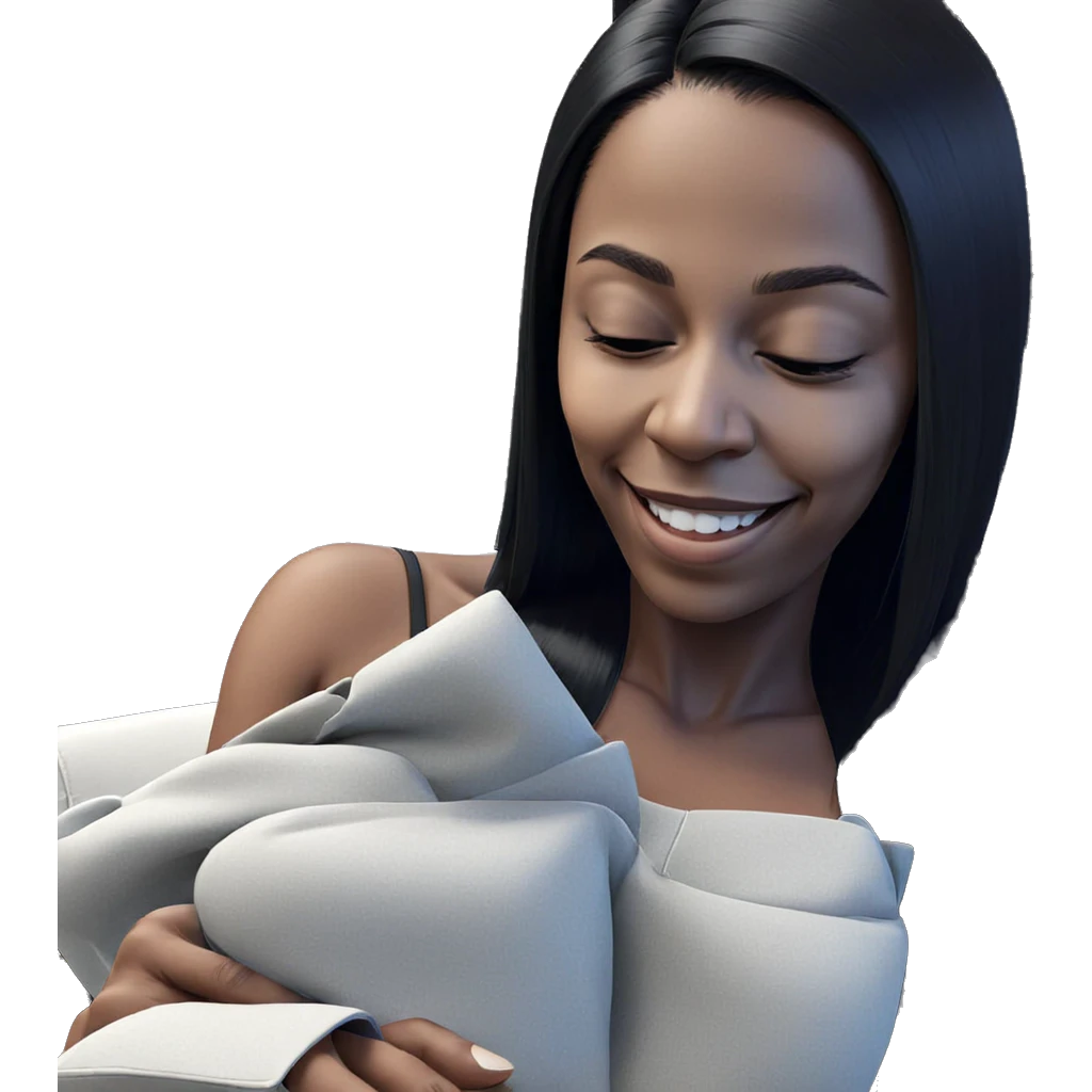 smiling girl with closed eyes emoji