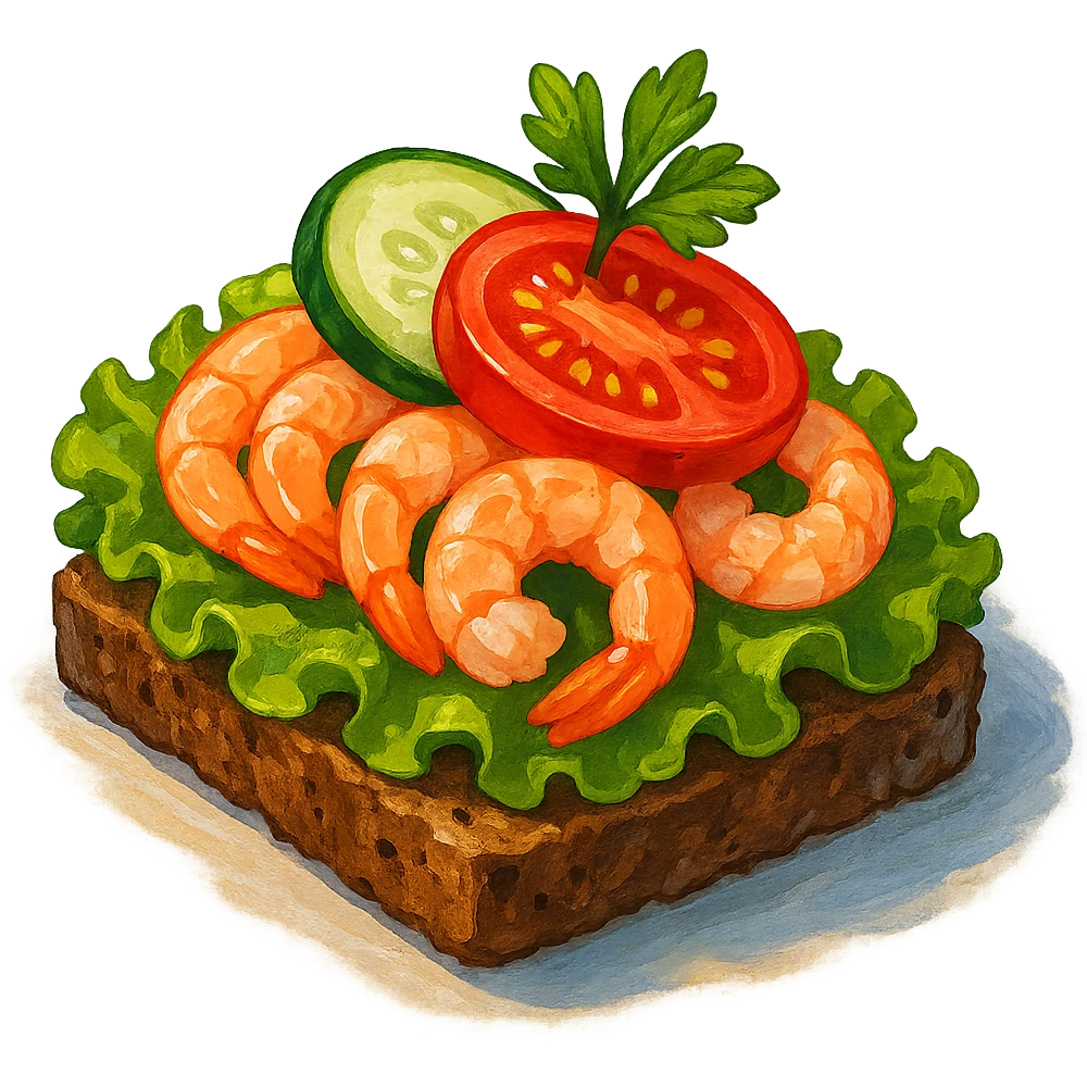 В слега рисованном, но при этом ярком и объемном стиле сгенерируй картинку сочного смёрребрёда, профессионально выставленный свет, который подчеркивает объем, прозрачный фон emoji