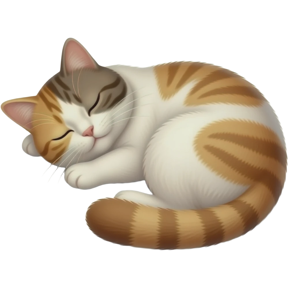 Make a cat sleeping emoji