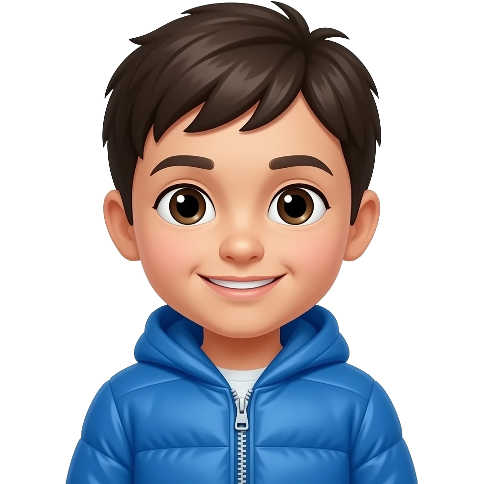 child in a blue jacket emoji