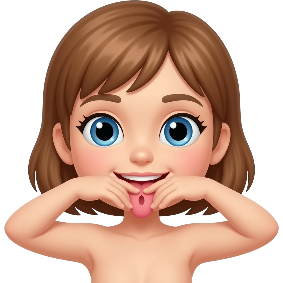 girl showing vagina naked emoji