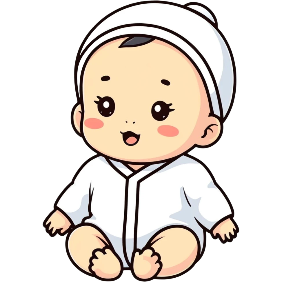 Cute korea baby emoji