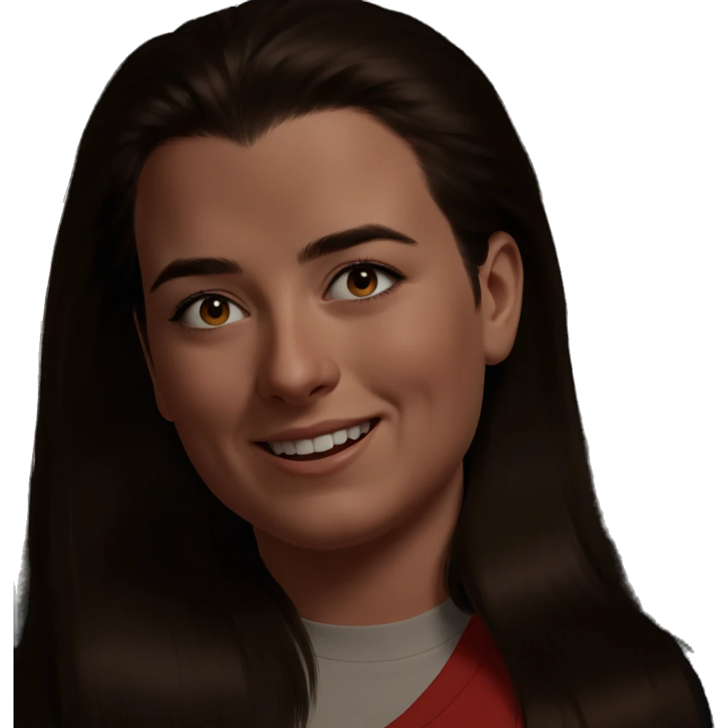 smiling girl with boy portrait emoji